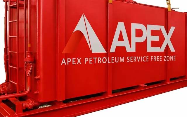 Photograph of Atmospheric Tank equipment used in oilfield operations