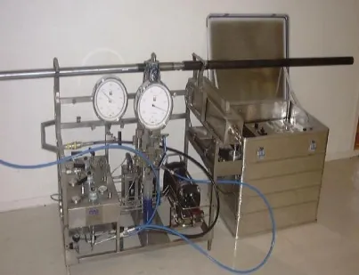 Photograph of BHS Sampler equipment used in oilfield operations