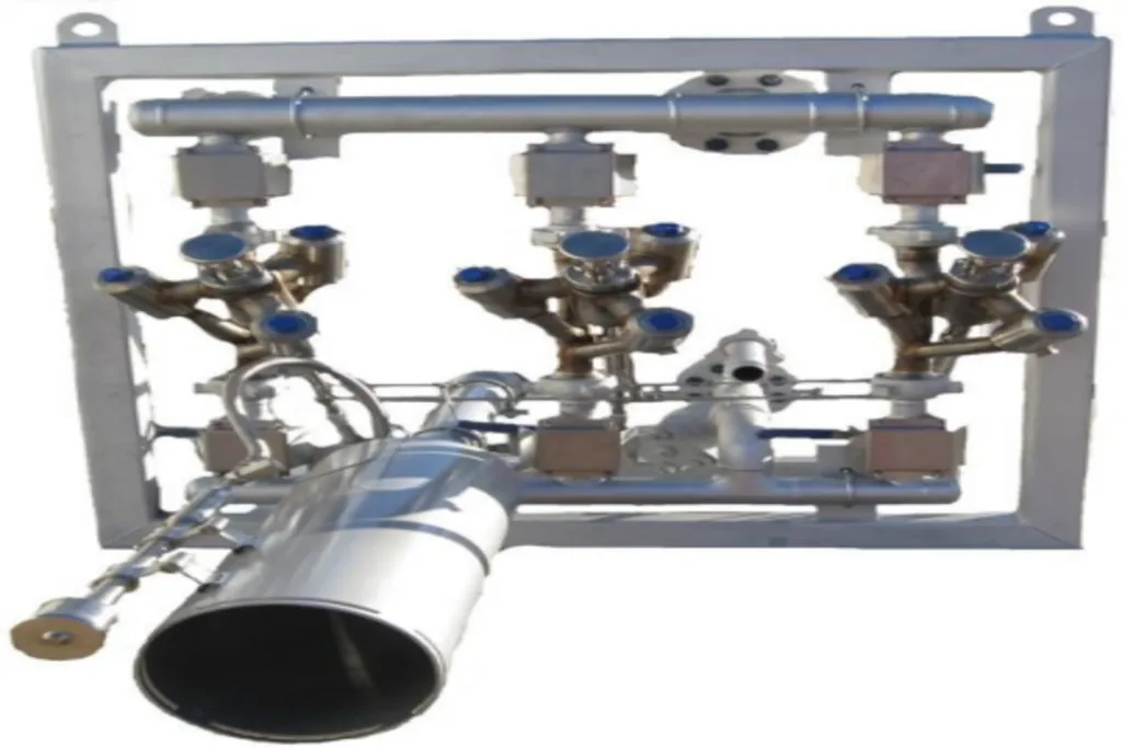 Photograph of Burner Head equipment used in oilfield operations