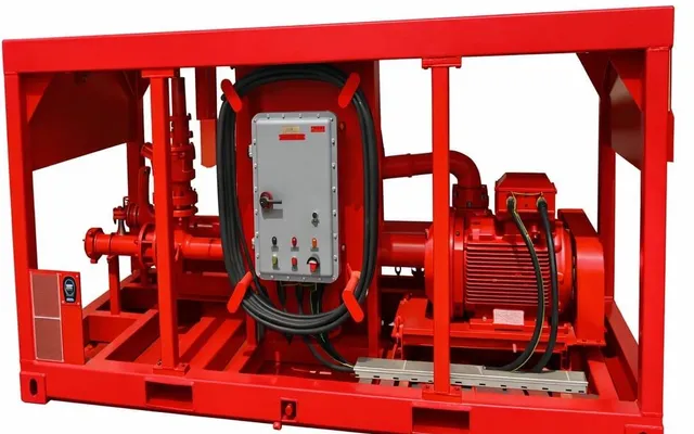Photograph of Centrifugal Pump equipment used in oilfield operations