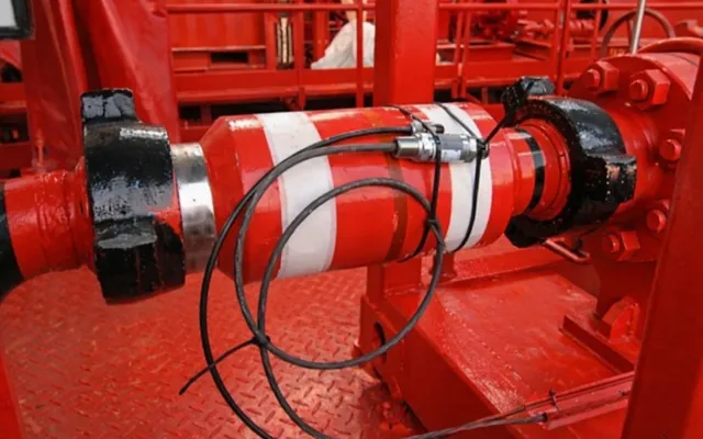 Photograph of Data Header equipment used in oilfield operations