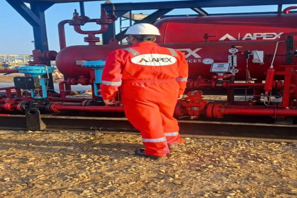 Oilfield operation illustrating Fast-Track Solution: Innovative Well Testing for Optimized Production