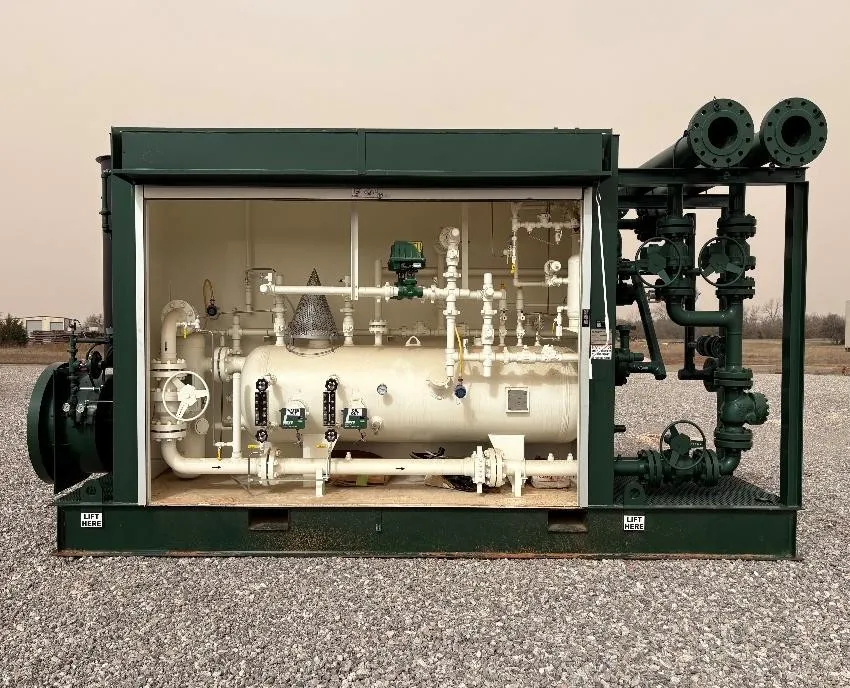Photograph of Gas Production Unit (GPU) equipment used in oilfield operations