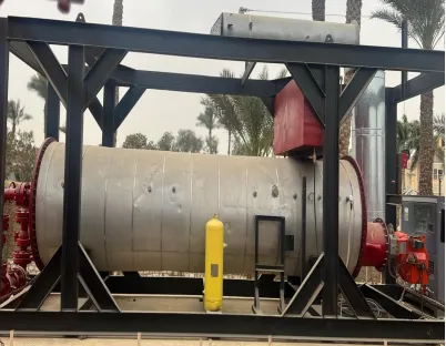 Photograph of Indirect Fired Heater equipment used in oilfield operations