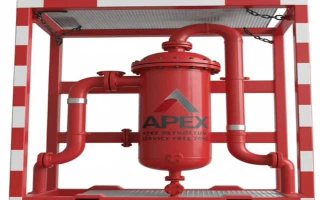 Photograph of Knock Out Pot equipment used in oilfield operations