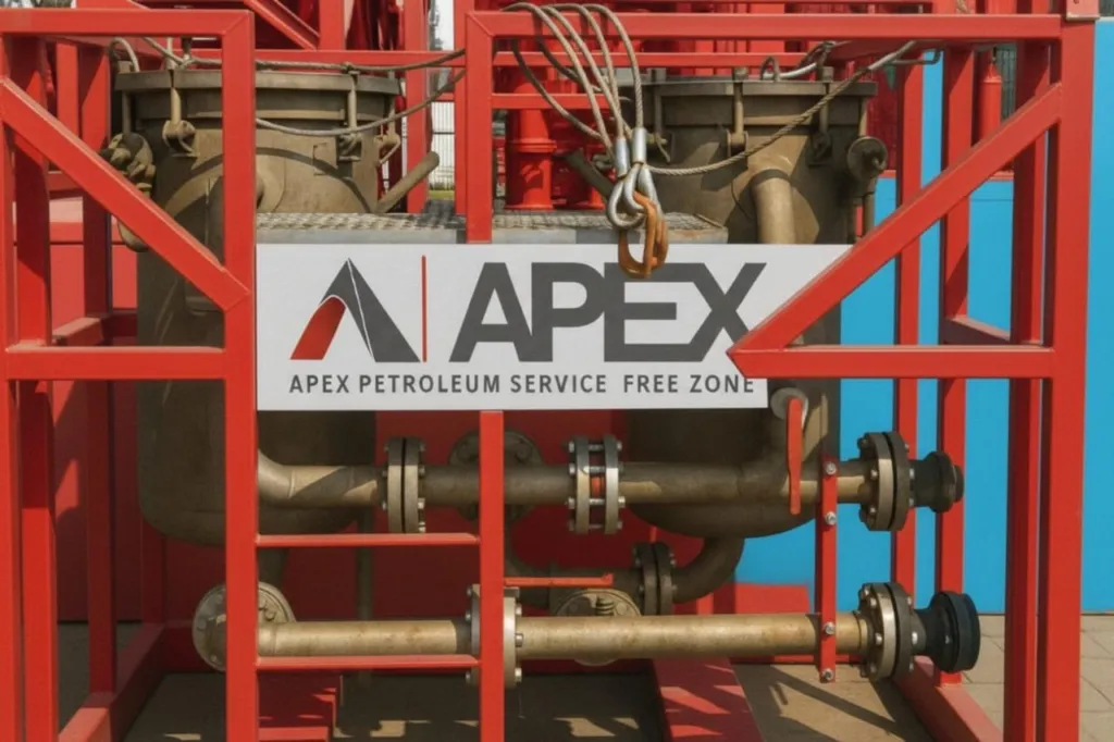 Photograph of Produced Water Treatment equipment used in oilfield operations