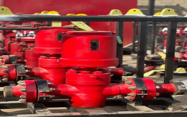 Photograph of Surface Safety Valve equipment used in oilfield operations
