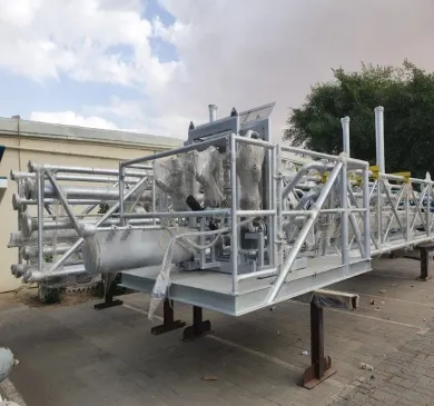 Photograph of U-Shaped Burner equipment used in oilfield operations