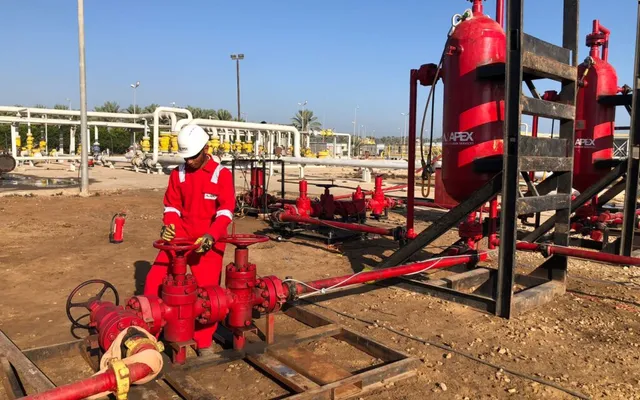 Photograph of Wellhead Desander equipment used in oilfield operations